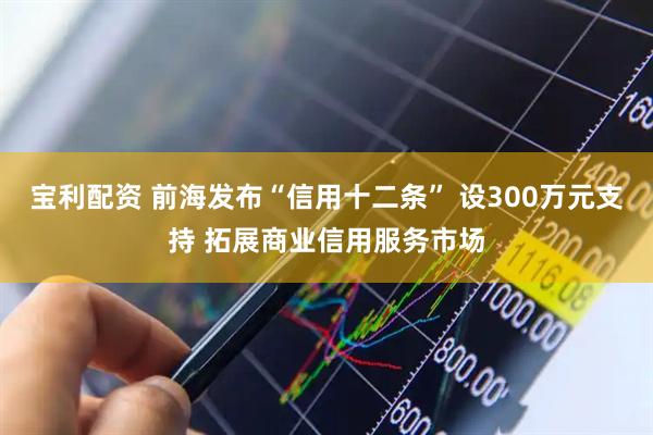 宝利配资 前海发布“信用十二条” 设300万元支持 拓展商业信用服务市场