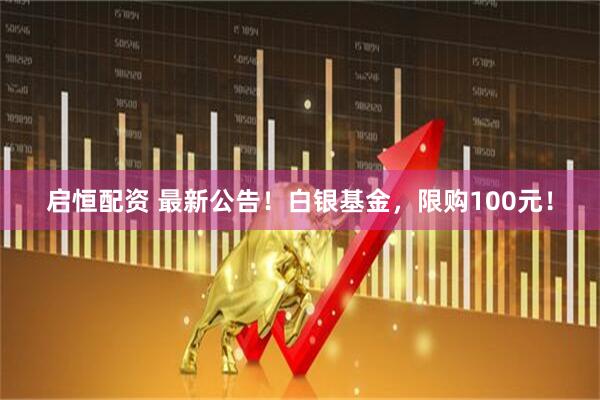 启恒配资 最新公告！白银基金，限购100元！