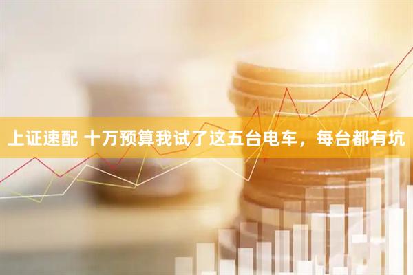 上证速配 十万预算我试了这五台电车，每台都有坑